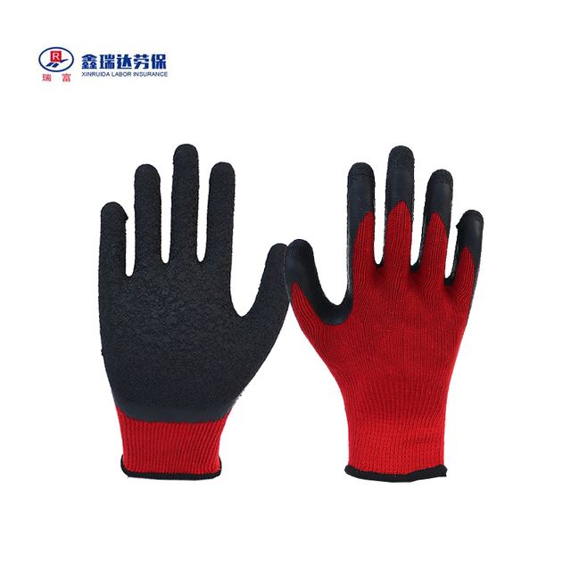 10 Stitches 2 Strands Red Yarn Black Latex Wrinkle