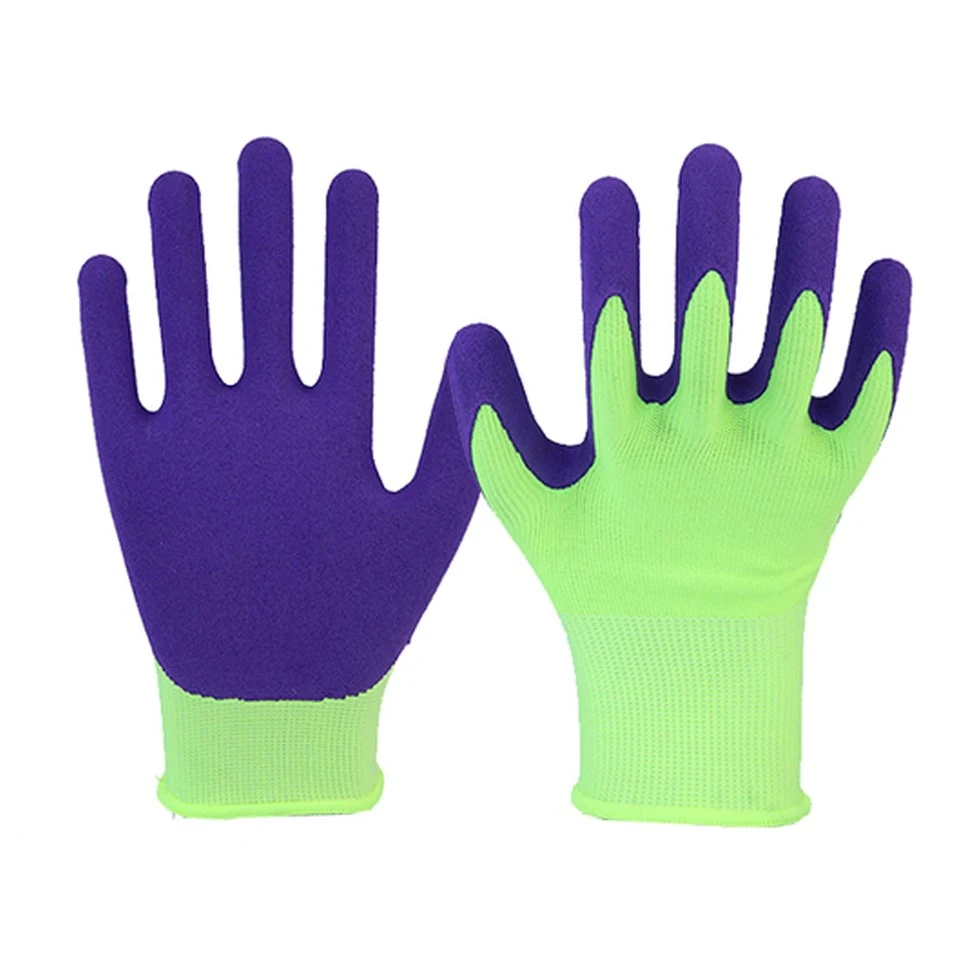 13 Needle Fluorescent Yellow Polyester Purple Latex Scrub
