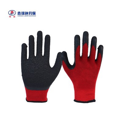 10 Stitches 2 Strands Red Yarn Black Latex Wrinkle